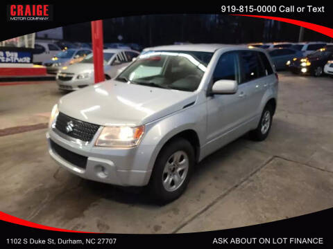 2012 Suzuki Grand Vitara for sale at CRAIGE MOTOR CO in Durham NC