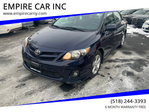 2011 Toyota Corolla for sale at EMPIRE CAR INC in Troy NY