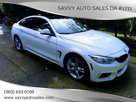 2016 BMW 4 Series for sale at SAVVY AUTO SALES DA #1711 in Portland OR