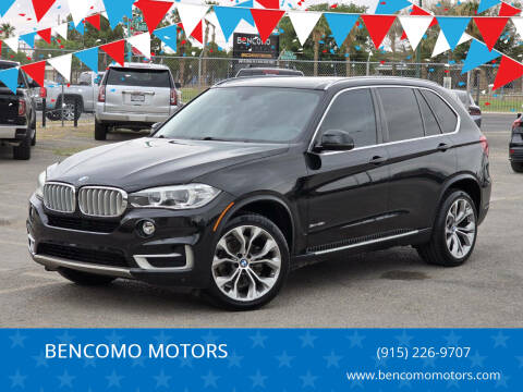 2014 BMW X5 for sale at BENCOMO MOTORS in El Paso TX