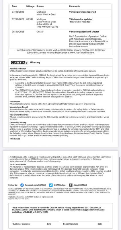 2017 Chevrolet Traverse LS