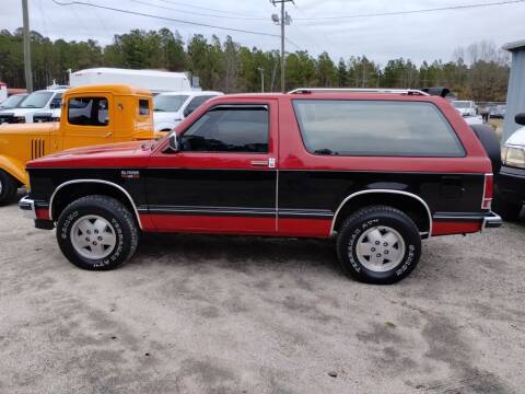 1988 Chevrolet S-10 Blazer for sale at Sandhills Motor Sports LLC in Laurinburg NC