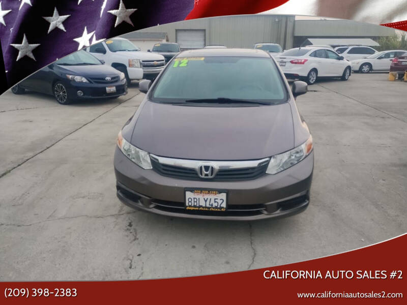 2012 Honda Civic for sale at CALIFORNIA AUTO SALES #2 in Livingston CA