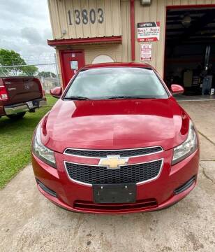 2013 Chevrolet Cruze for sale at Total Auto Services in Houston TX