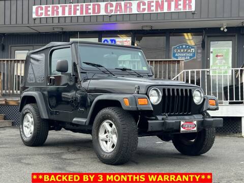 2006 Jeep Wrangler for sale at CERTIFIED CAR CENTER in Fairfax VA
