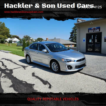 2016 Mitsubishi Lancer for sale at Hackler & Son Used Cars in Red Lion PA