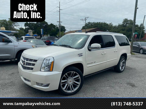 2013 Cadillac Escalade ESV for sale at CHECK AUTO, INC. in Tampa FL