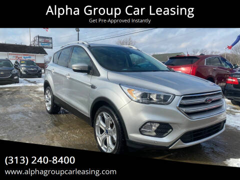 2019 Ford Escape for sale at Alpha Group Car Leasing in Redford MI