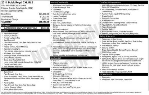 2011 Buick Regal CXL