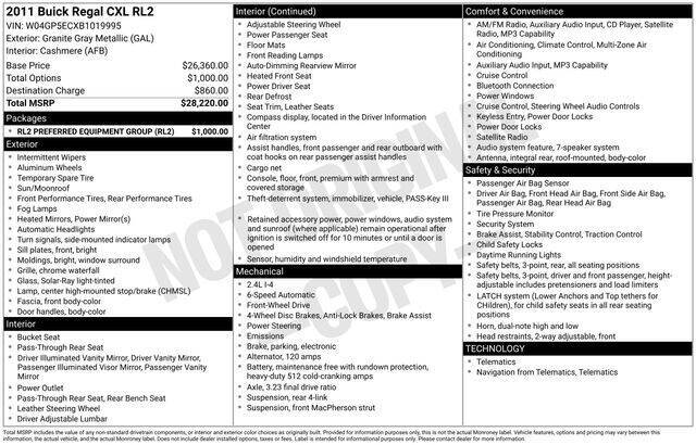 2011 Buick Regal CXL