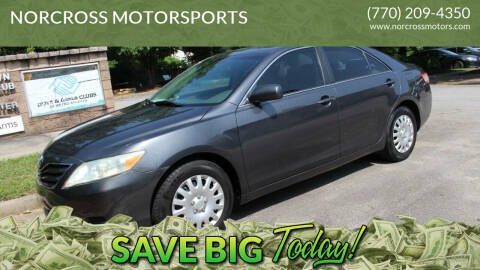 2010 Toyota Camry for sale at NORCROSS MOTORSPORTS in Norcross GA