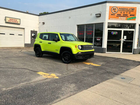 2018 Jeep Renegade for sale at HIGHLINE AUTO LLC in Kenosha WI