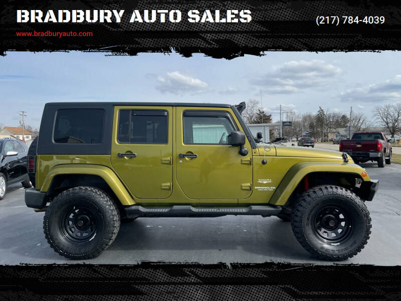 2008 Jeep Wrangler Unlimited for sale at BRADBURY AUTO SALES in Gibson City IL