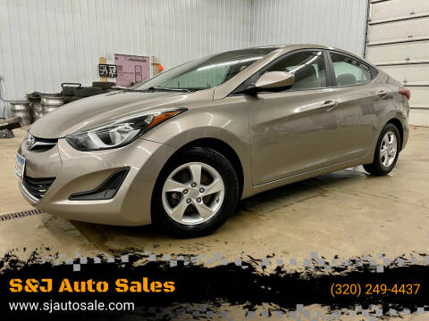 2014 Hyundai Elantra for sale at S&J Auto Sales in South Haven MN