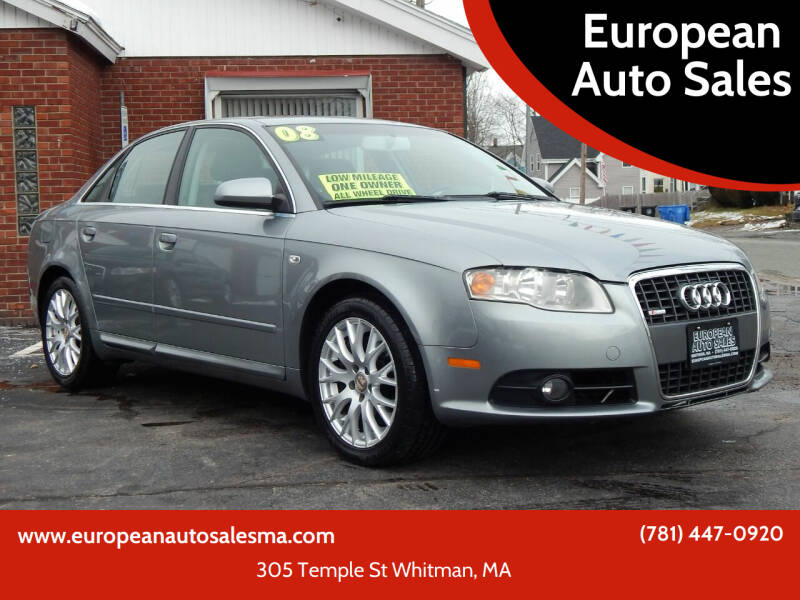 2008 Audi A4 for sale at European Auto Sales in Whitman MA