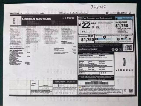 2019 Lincoln Nautilus Select