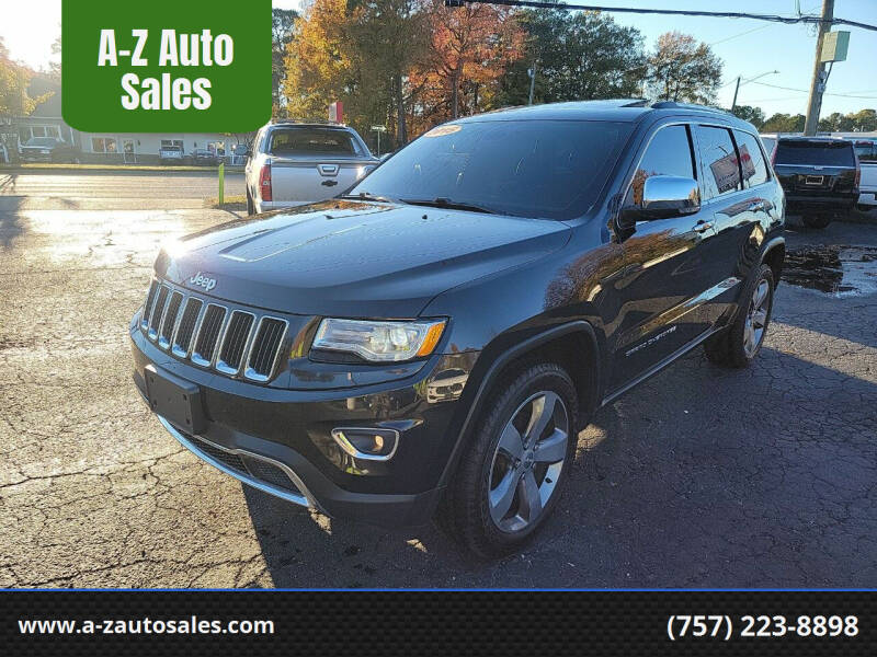 2015 Jeep Grand Cherokee for sale at A-Z Auto Sales in Newport News VA