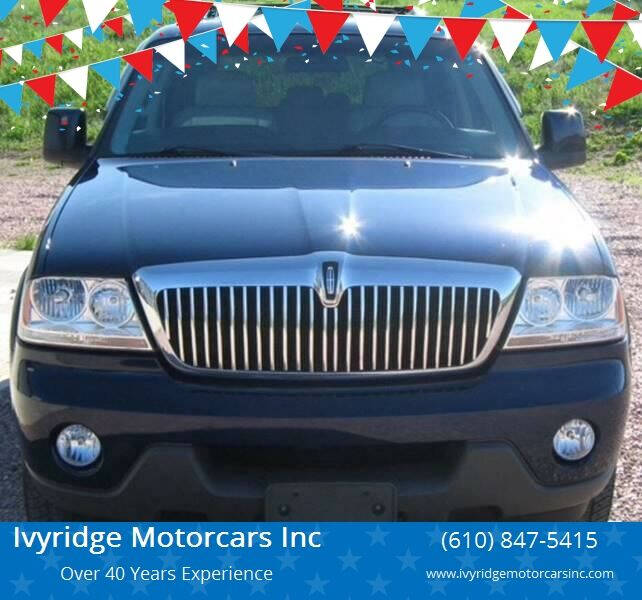 2004 Lincoln Aviator for sale at Ivyridge Motorcars Inc in Ottsville PA