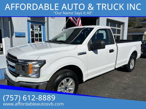 2019 Ford F-150 for sale at AFFORDABLE AUTO & TRUCK INC in Virginia Beach VA