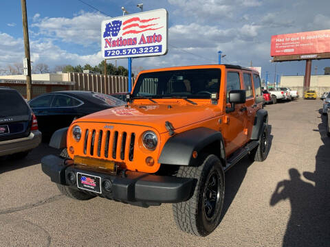 2013 Jeep Wrangler Unlimited for sale at Nations Auto Inc. II in Denver CO