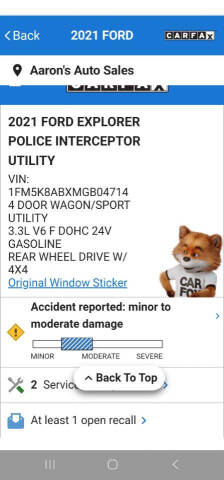 2021 Ford Explorer Police Interceptor Utility