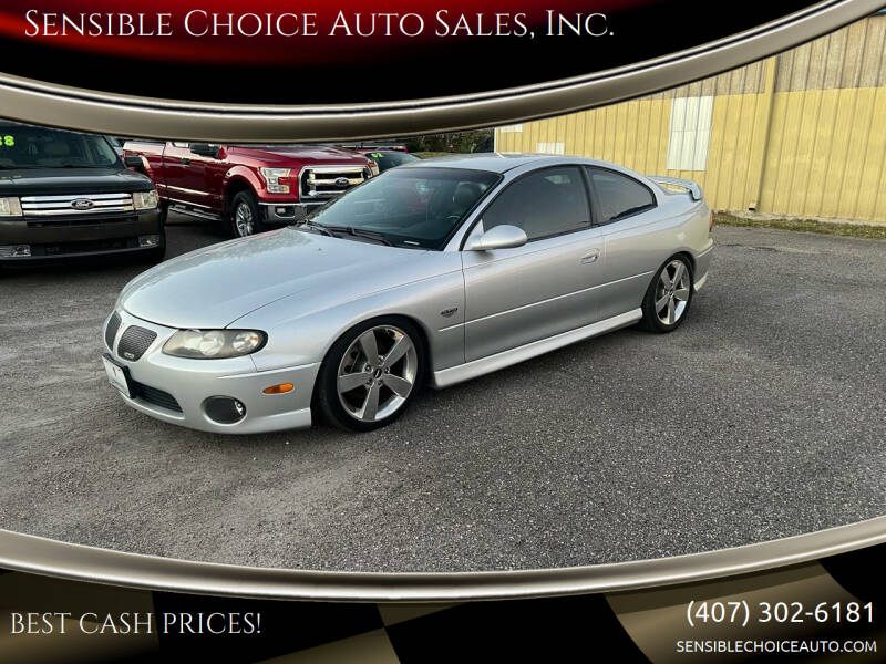 2004 Pontiac GTO for sale at Sensible Choice Auto Sales, Inc. in Longwood FL