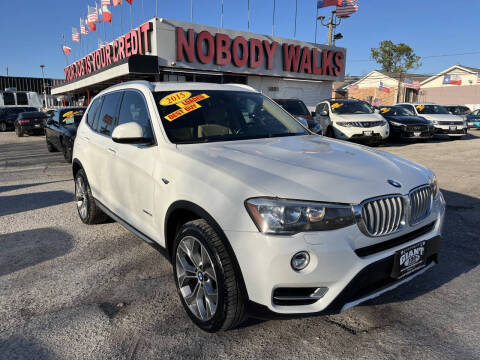 2015 BMW X3 for sale at Giant Auto Mart in Houston TX