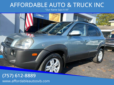 2007 Hyundai Tucson for sale at AFFORDABLE AUTO & TRUCK INC in Virginia Beach VA