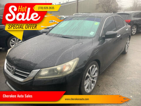 2014 Honda Accord for sale at Cherokee Auto Sales in Acworth GA