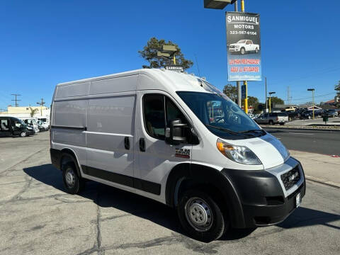 2019 RAM ProMaster for sale at Sanmiguel Motors in South Gate CA