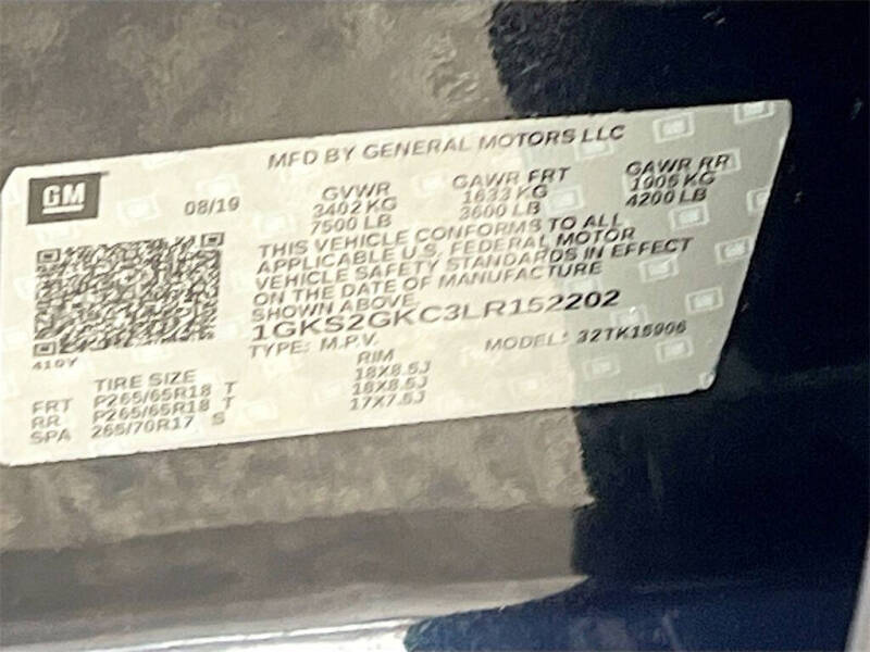 2020 GMC Yukon XL SLT