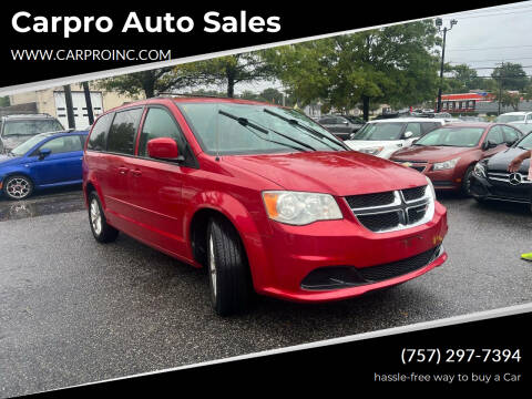 2014 Dodge Grand Caravan for sale at Carpro Auto Sales in Chesapeake VA