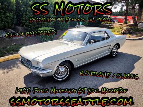 1965 Ford Mustang for sale at SS MOTORS LLC in Edmonds WA