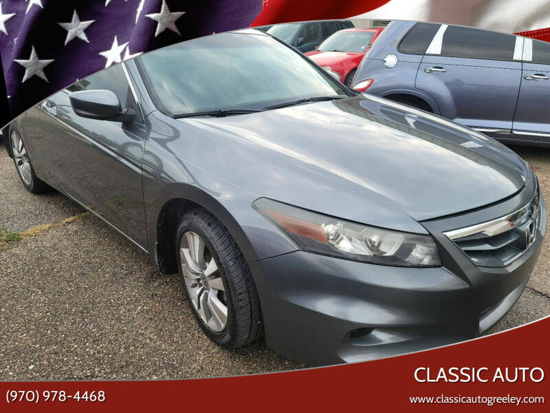 2012 Honda Accord for sale at Classic Auto in Greeley CO