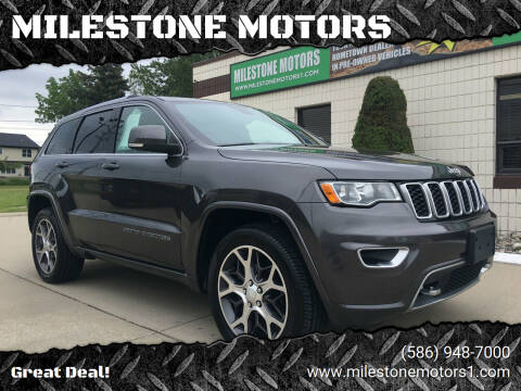 2018 Jeep Grand Cherokee for sale at MILESTONE MOTORS in Chesterfield MI
