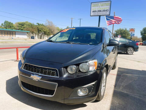 2015 Chevrolet Sonic for sale at Shock Motors in Garland TX