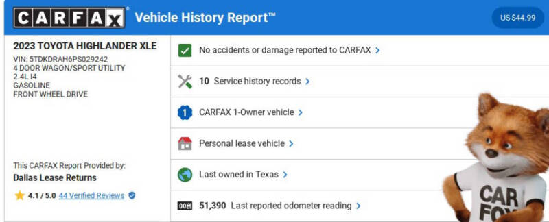 2023 Toyota Highlander XLE