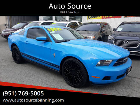 2010 Ford Mustang for sale at Auto Source in Banning CA