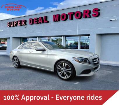 2016 Mercedes-Benz C-Class for sale at SUPER DEAL MOTORS in Hollywood FL