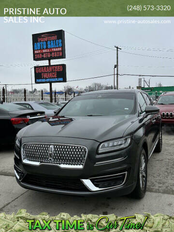 2020 Lincoln Nautilus for sale at PRISTINE AUTO SALES INC in Pontiac MI