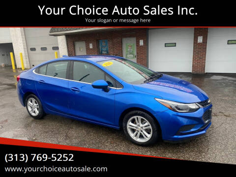 2016 Chevrolet Cruze for sale at Your Choice Auto Sales Inc. in Dearborn MI