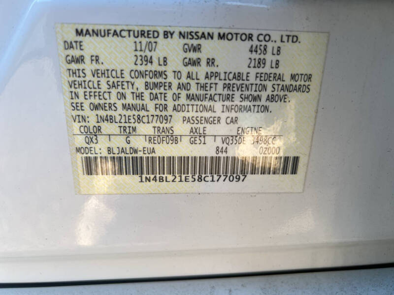 2008 Nissan Altima SE photo 8