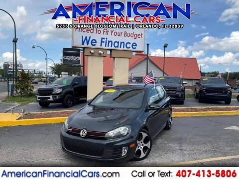 2013 Volkswagen GTI for sale at American Financial Cars in Orlando FL