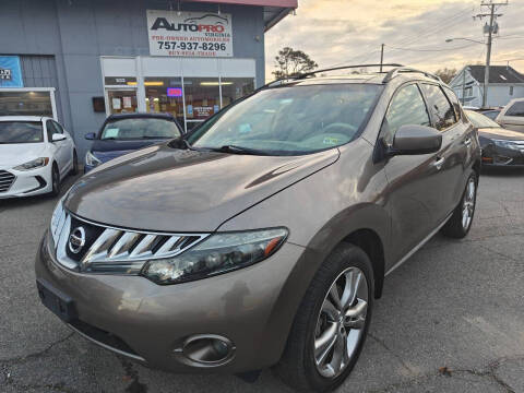 2009 Nissan Murano for sale at AutoPro Virginia LLC in Virginia Beach VA