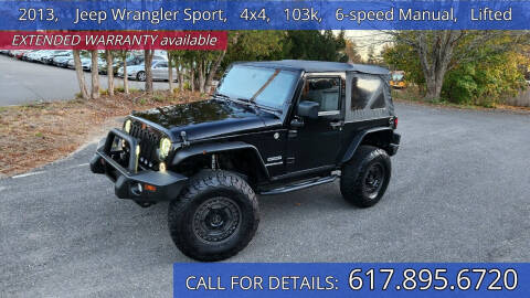 2013 Jeep Wrangler for sale at Carlot Express in Stow MA