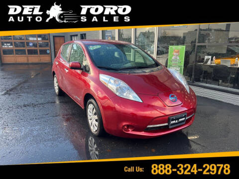 2014 Nissan LEAF for sale at DEL TORO AUTO SALES in Auburn WA