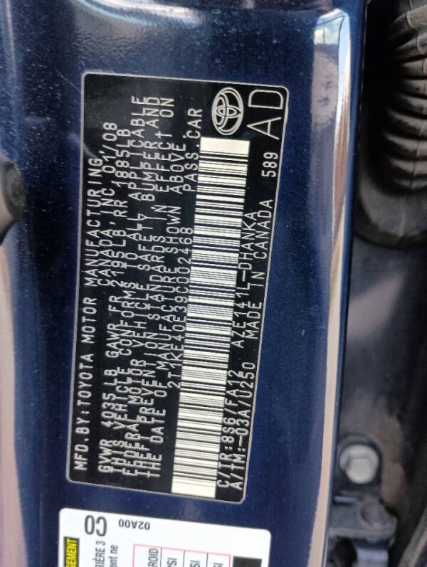 2009 Toyota Matrix S