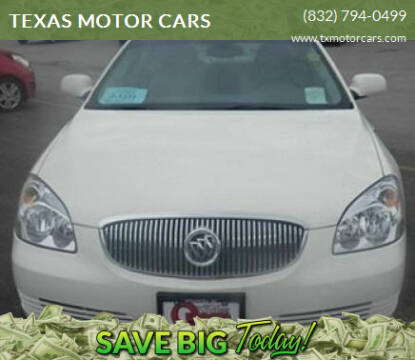 2011 Buick Lucerne for sale at TEXAS MOTOR CARS in Houston TX