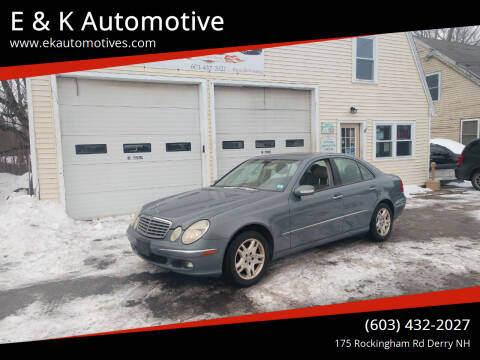 2005 Mercedes-Benz E-Class for sale at E & K Automotive in Derry NH