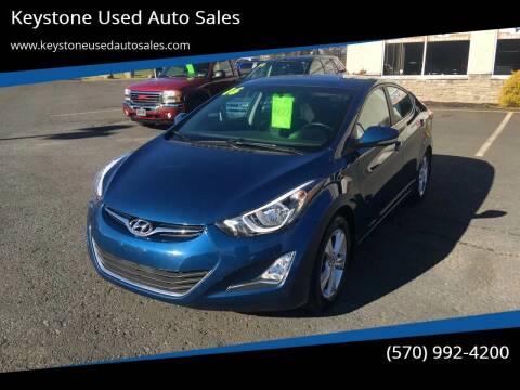 2016 Hyundai Elantra for sale at Keystone Used Auto Sales in Brodheadsville PA